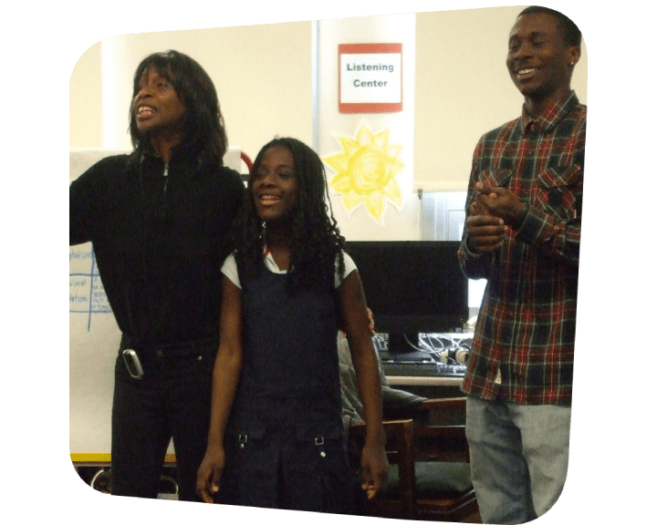 Jeanine with two other people